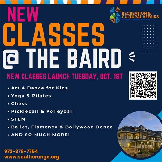 Late Fall Registration for Classes at the Baird are now open!