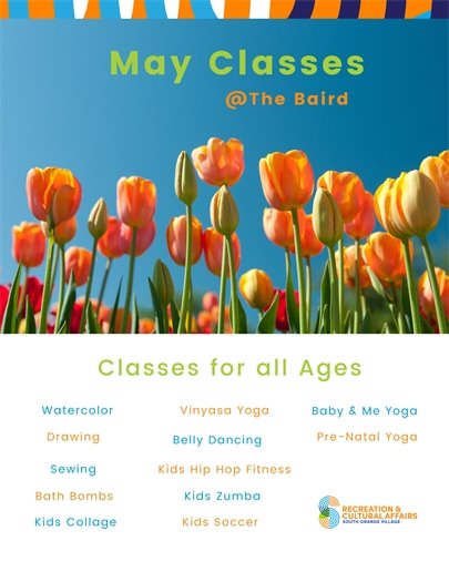 May Classes at the Baird