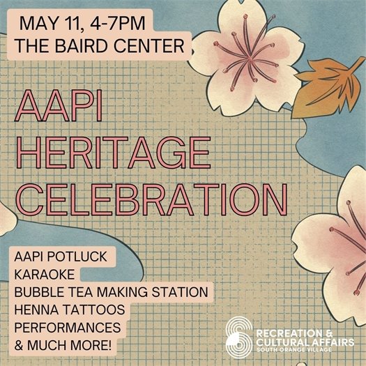 AAPI Heritage Celebration on May 11th from 4-7pm in the Baird Center