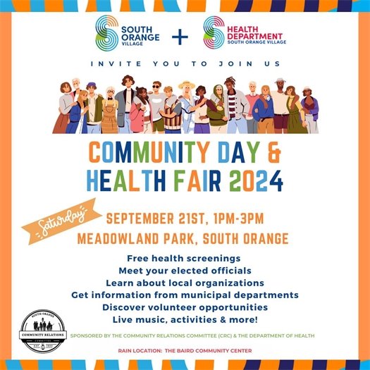 Community Day is on September 21st from 1-3pm in Meadowland Park