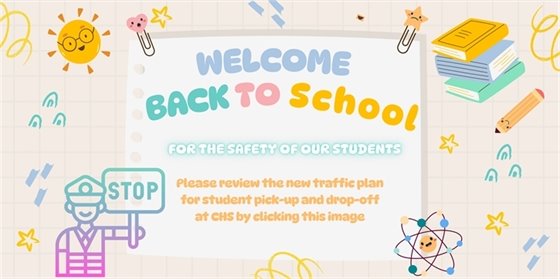 CHS student drop-off/pick-up traffic pattern