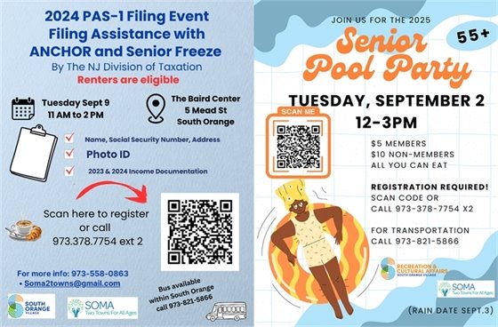 Senior Pool Party and PAS-1 Senior Freeze seminar