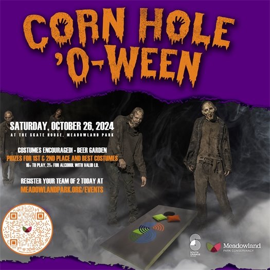 Cornhole-O-Ween on October 26th at the Skate House in Meadowland Park