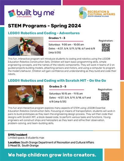 STEM Programming for grades 1-5