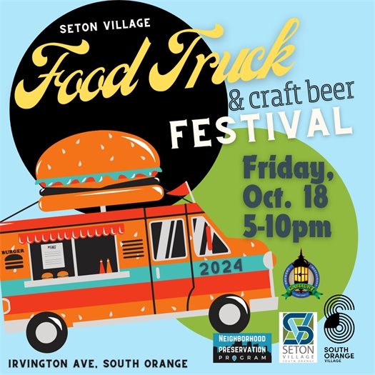 Seton Village Food Truck & Craft Beer Festival on Oct. 18th 5-10pm on Irvington Ave.