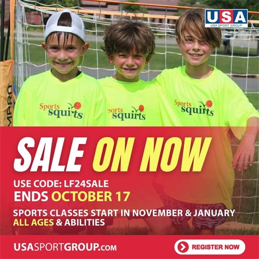 USA Sports Group Sale on Now, end on October 17th