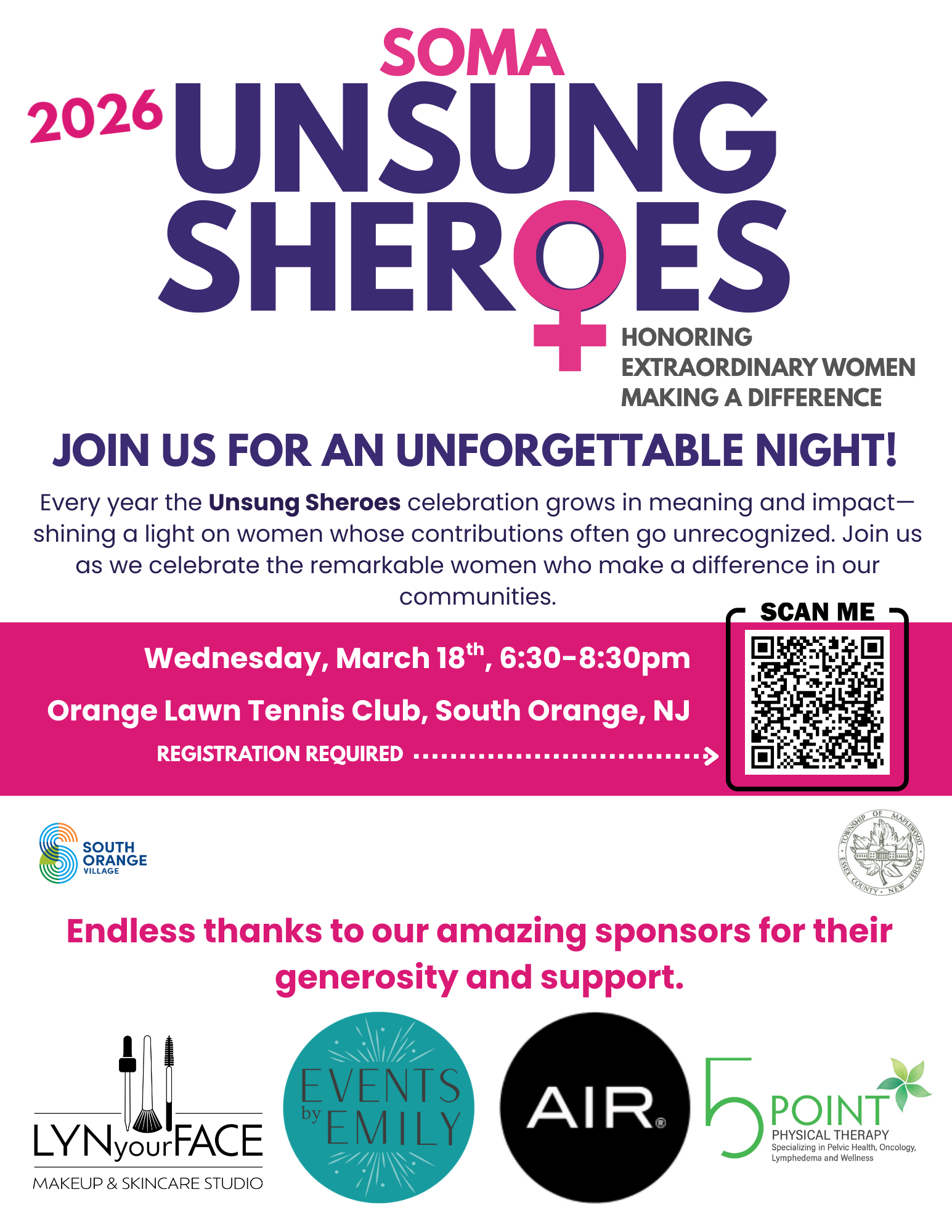 Unsung Sheroes 2026 Registration Flyer 