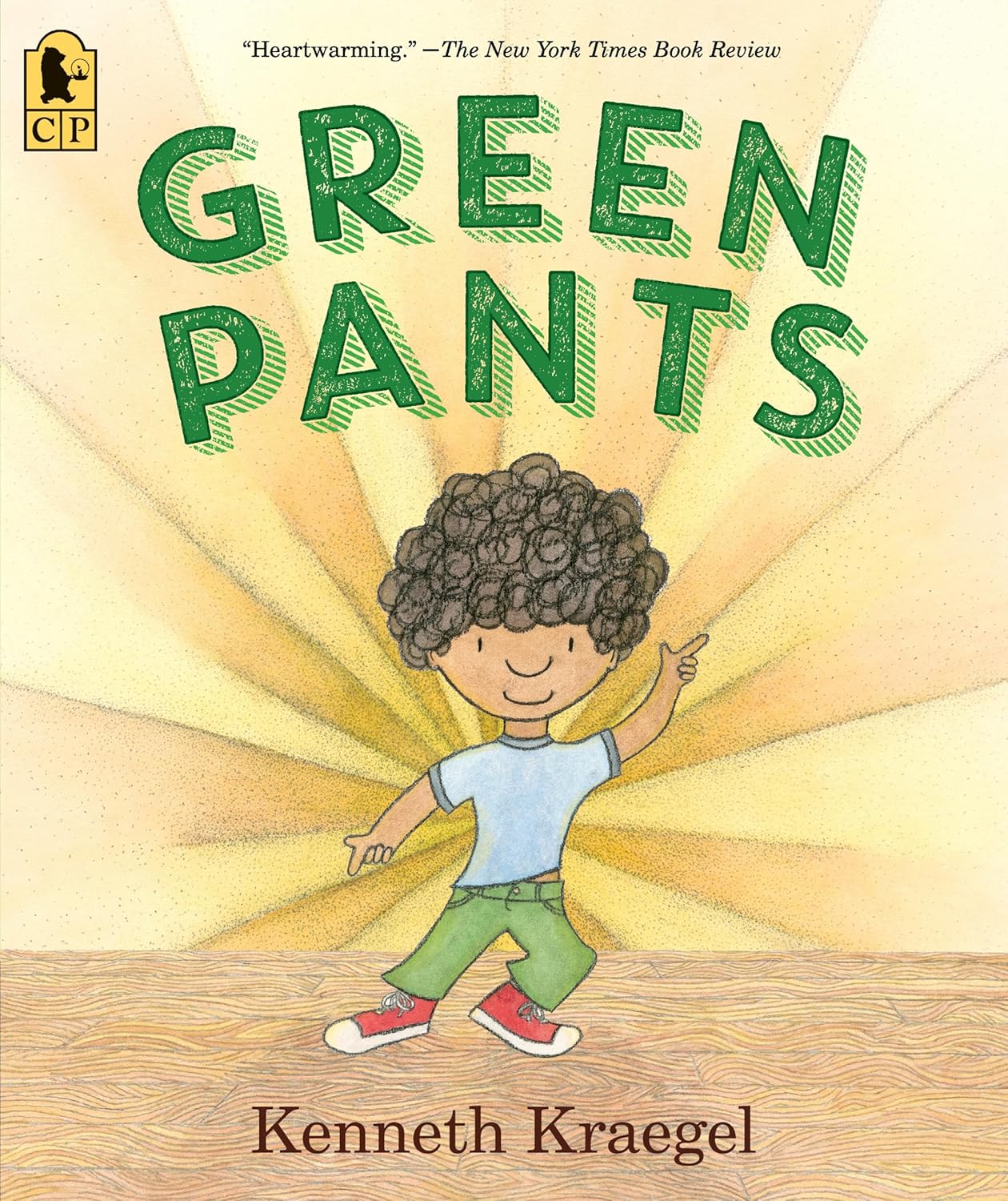 green pants